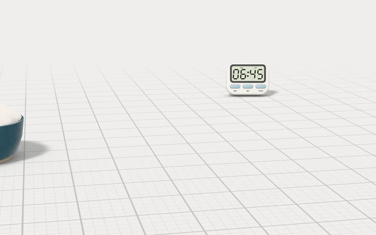 Illustration of the 5 razors to scale, next to a lather bowl and a bathroom timer for size